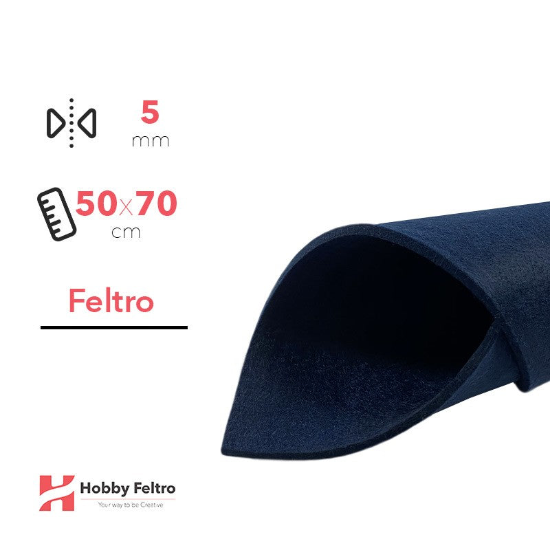 Feltro Blu 5mm 50x70cm COD.32