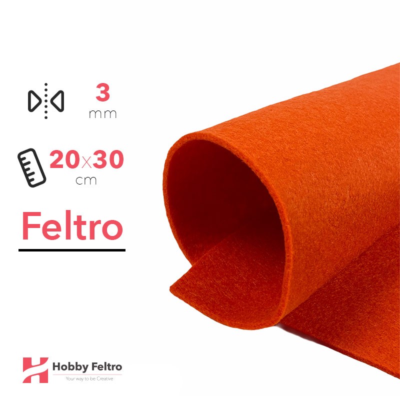 Feltro Arancio 3mm 20x30cm COD.13
