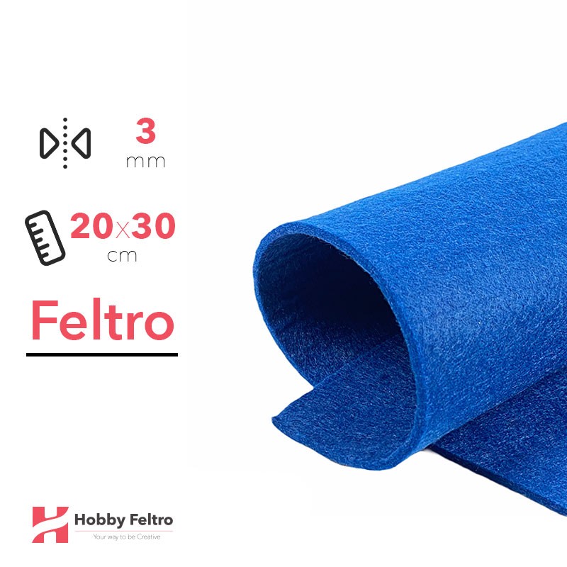 Feltro Bluette 3mm 20x30cm COD.31