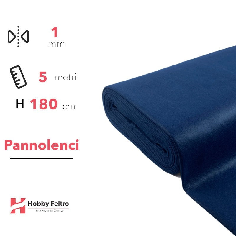 Pannolenci color Blu 5 metri x 180cm COD.651