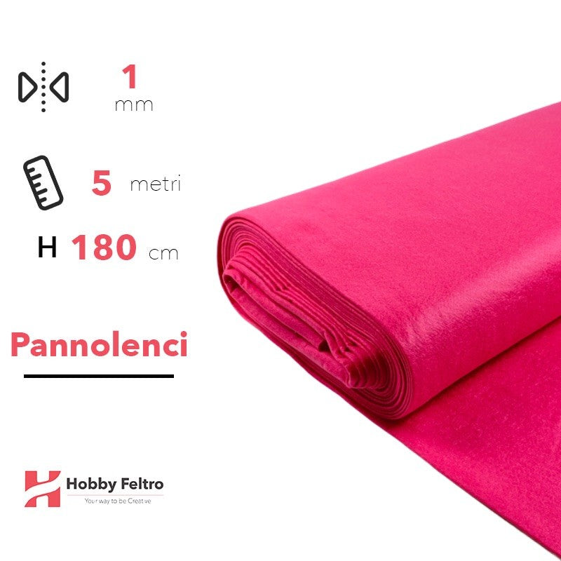Pannolenci color Fucsia 5 metri x 180cm COD.328