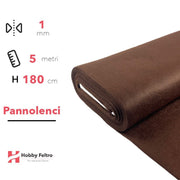 Pannolenci color Marrone 5 metri x 180cm COD.538