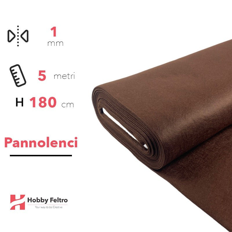 Pannolenci color Marrone 5 metri x 180cm COD.538