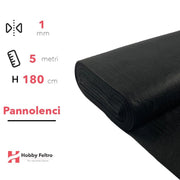 Pannolenci color Nero 5 metri x 180cm COD.657