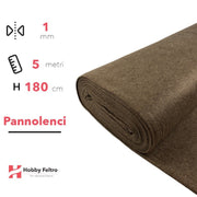 Pannolenci color Terra Melange 5 metri x 180cm COD.2200