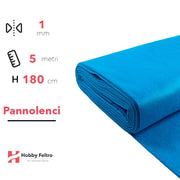 Pannolenci color Turchese 5 metri x 180cm COD.447