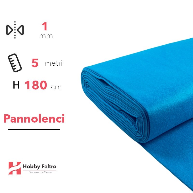 Pannolenci color Turchese 5 metri x 180cm COD.447