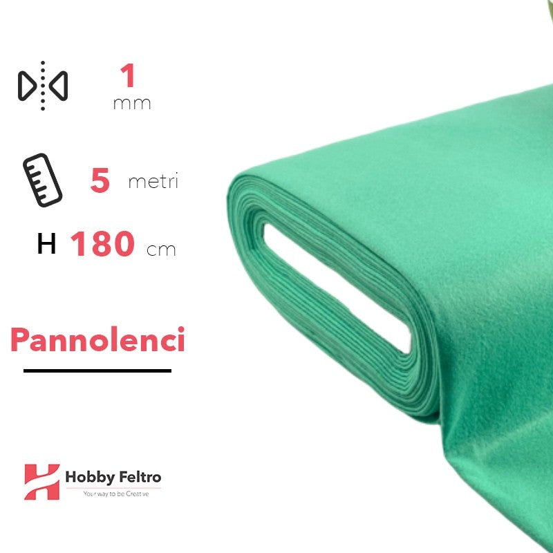 Pannolenci color Verde Acqua 5 metri x 180cm COD.232