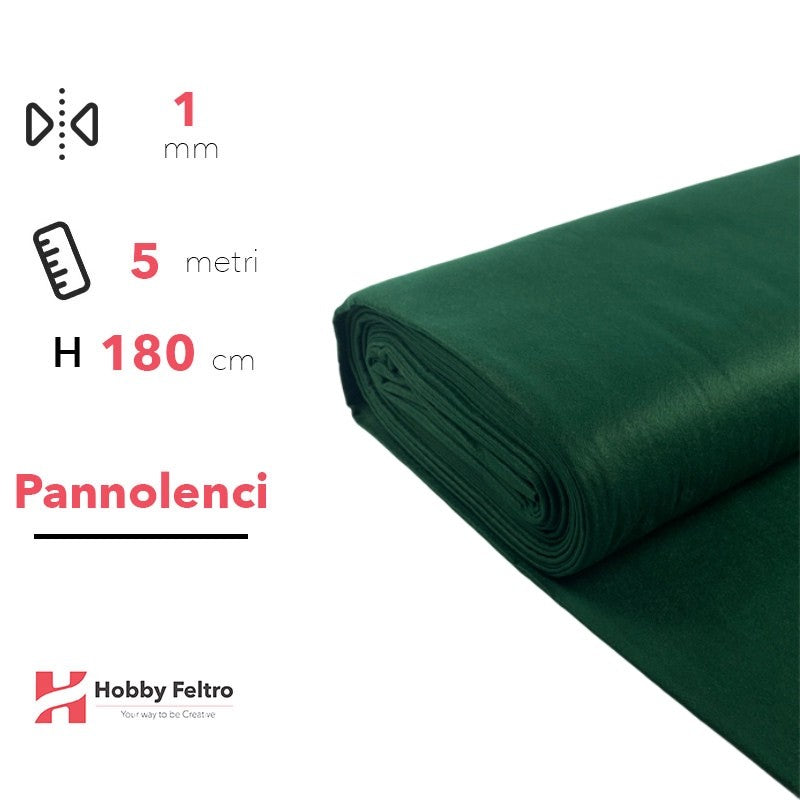 Pannolenci color Verde Scuro 5 metri x 180cm COD.437