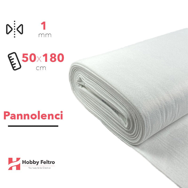 Pannolenci color Bianco 50x180cm COD.456