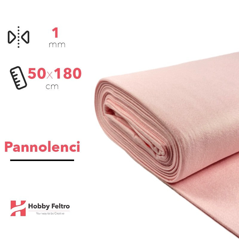 Pannolenci color Rosa Chiaro 50x180cm COD.552