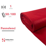 Pannolenci color Rosso Scuro 50x180cm COD.219