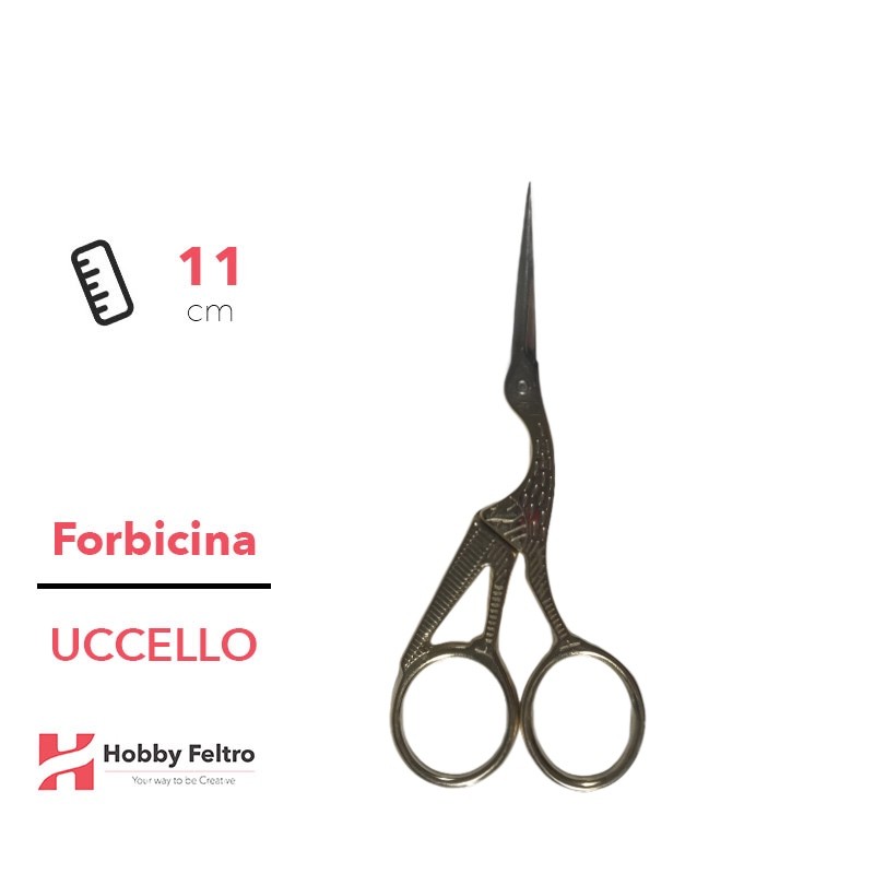 Forbici da Ricamo Cicogna color Argento COD.1