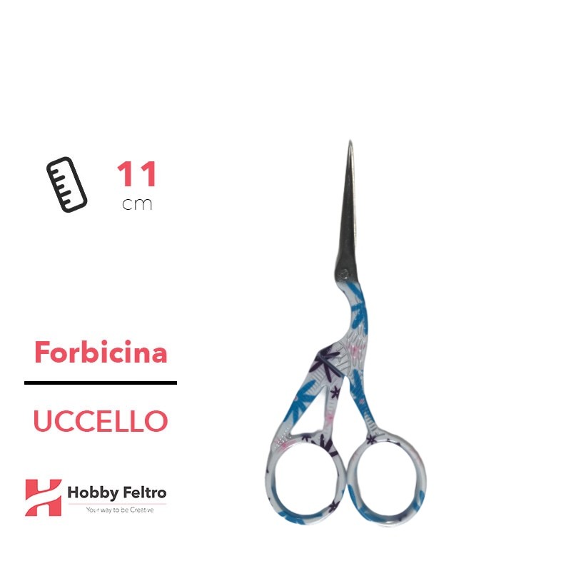 Forbici da Ricamo Cicogna color Azzurro COD.2