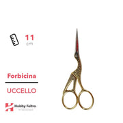 Forbici da Ricamo Cicogna color Oro COD.4