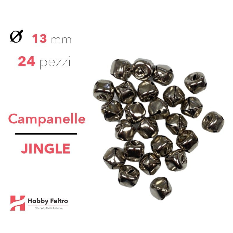 Campanelle Jingle Argento 13mm 24pz COD.J13A