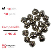 Campanelle Jingle Argento 18mm 18pz COD.J18A