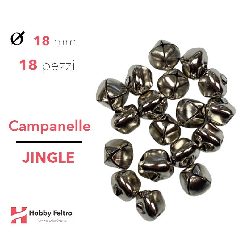 Campanelle Jingle Argento 18mm 18pz COD.J18A