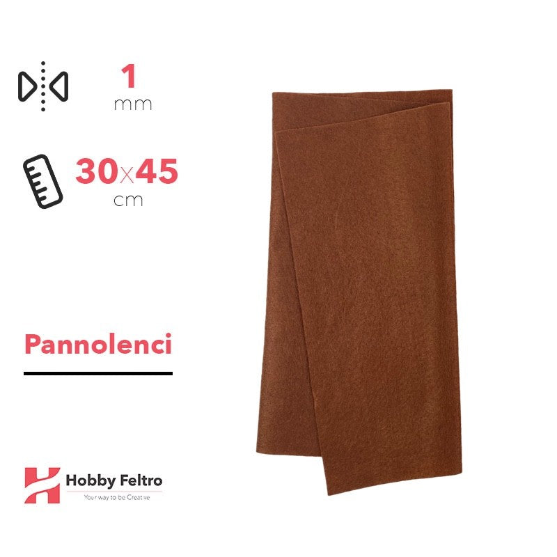 Pannolenci Marrone 30x45cm 1mm COD.ns59