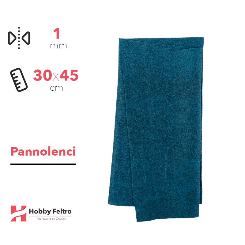 Pannolenci Blu Mélange 30x45cm 1mm COD.ns54