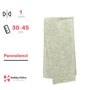 Pannolenci Bianco Mélange 30x45cm 1mm COD.ns66