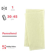 Pannolenci Avorio 30x45cm 1mm COD.ns41