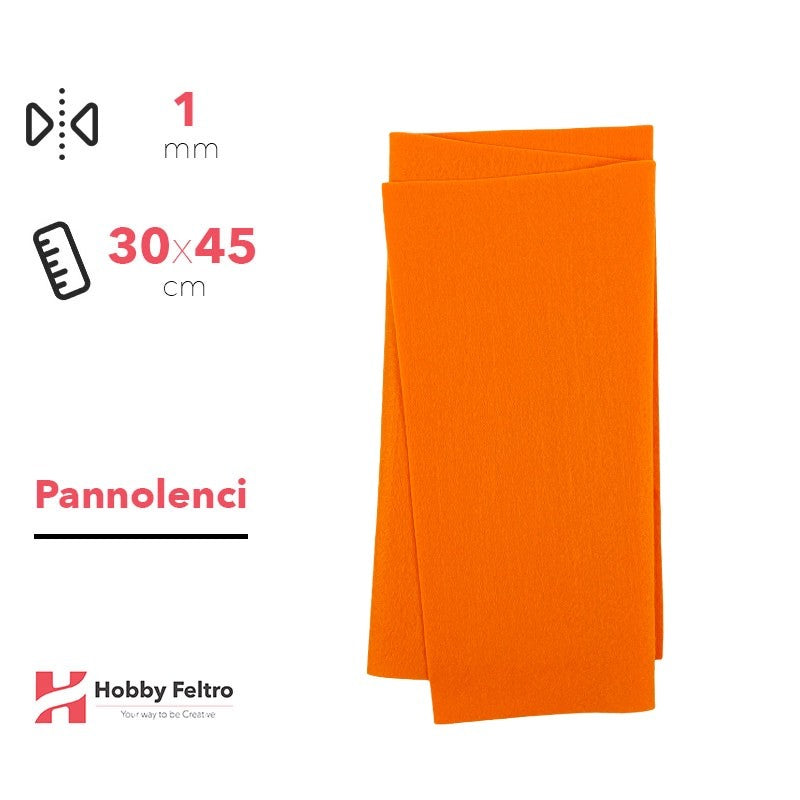 Pannolenci Arancio 30x45cm 1mm COD.pn003