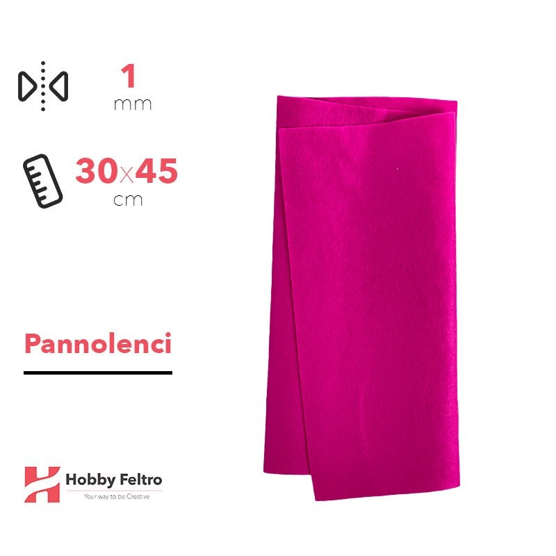 Pannolenci Fucsia Scuro 30x45cm 1mm COD.pn130