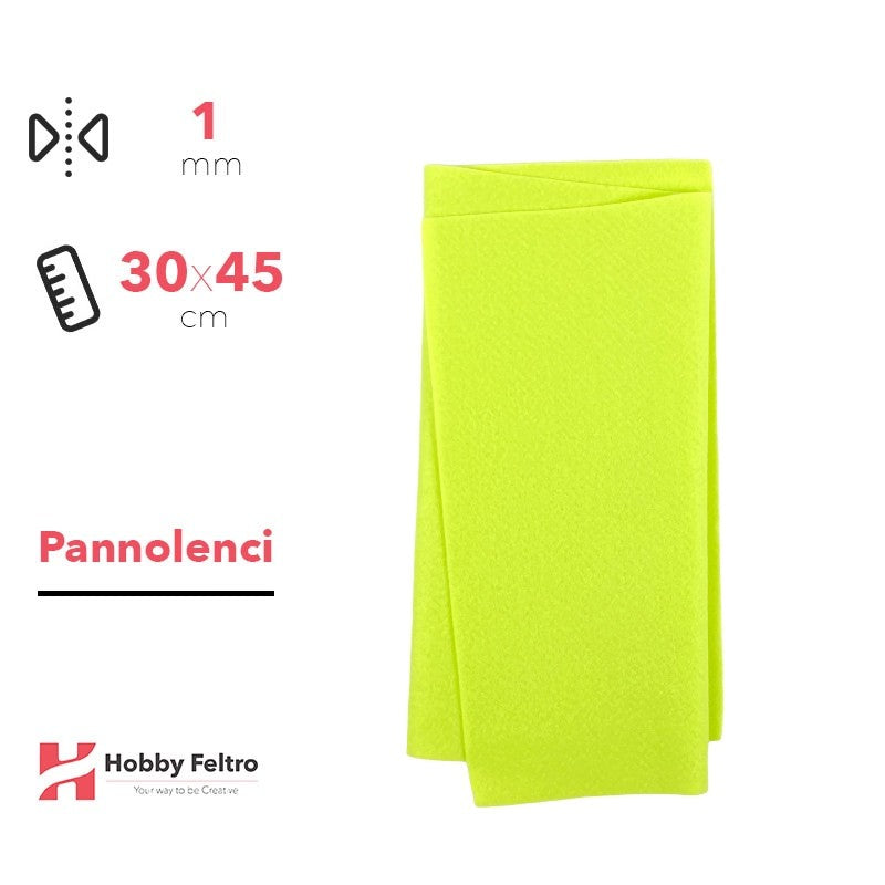 Pannolenci Giallo Neon 30x45cm 1mm COD.pn009