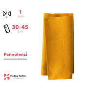 Pannolenci Giallo Senape 30x45cm 1mm COD.pn075
