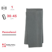 Pannolenci Grigio Topo 30x45cm 1mm COD.pn045