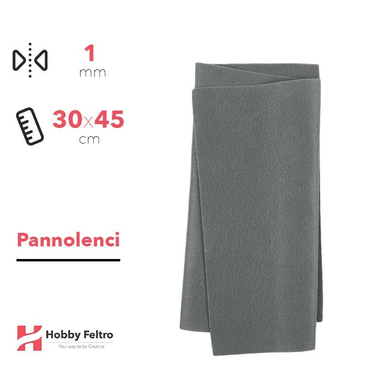 Pannolenci Grigio Topo 30x45cm 1mm COD.pn045
