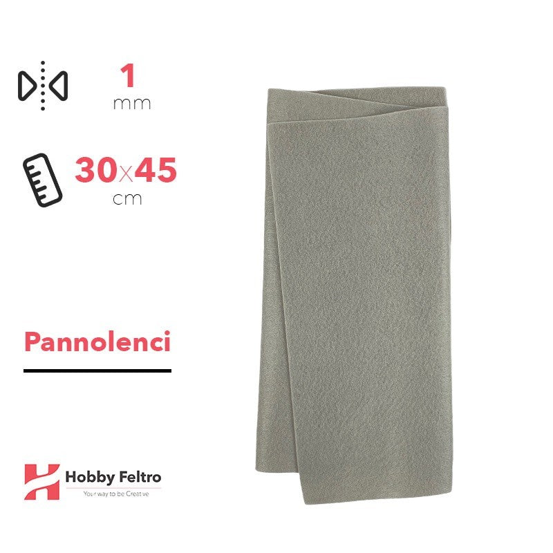 Pannolenci Grigio Tortora 30x45cm 1mm COD.pn141