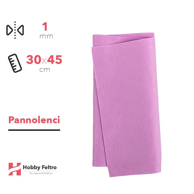 Pannolenci Lilla Pastello 30x45cm 1mm COD.pn044