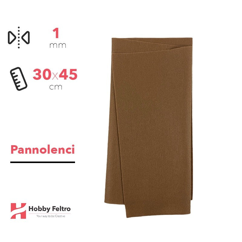 Pannolenci Marroncino 30x45cm 1mm COD.pn047