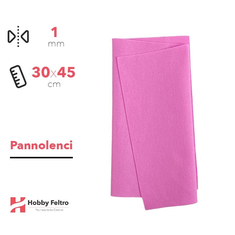 Pannolenci Rosa Forte 30x45cm 1mm COD.pn094