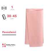 Pannolenci Rosa Pastello 30x45cm 1mm COD.pn017