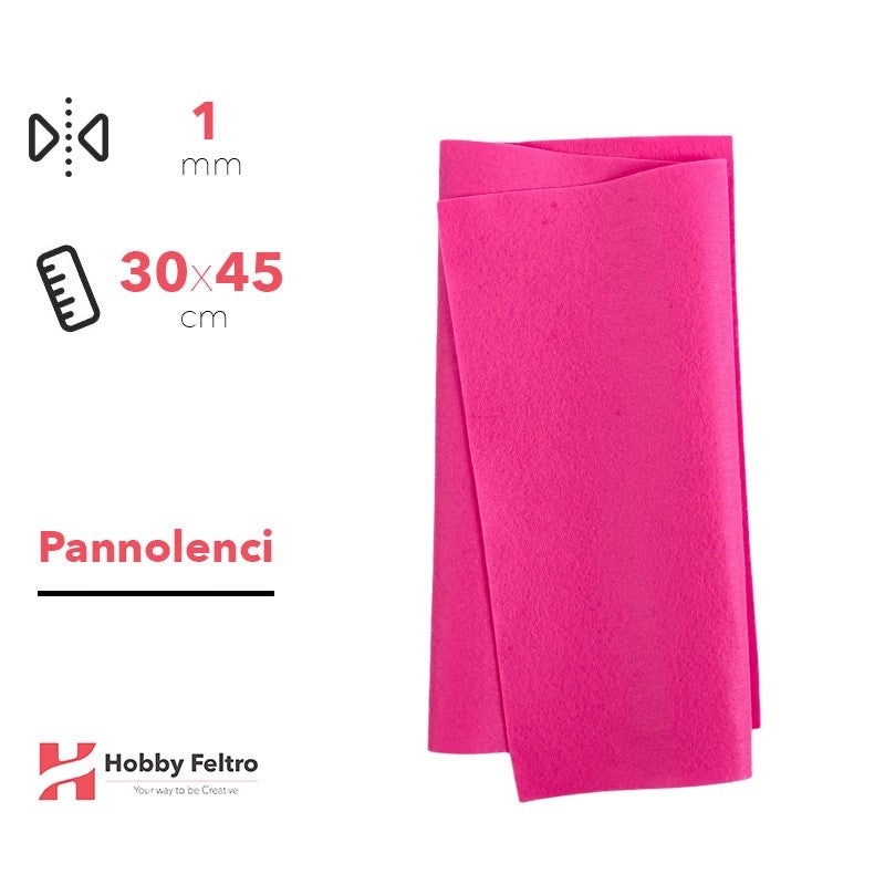 Pannolenci Rosa Shock 30x45cm 1mm COD.pn120