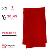 Pannolenci Rosso 30x45cm 1mm COD.pn023