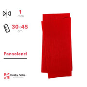 Pannolenci Rosso 30x45cm 1mm COD.pn018