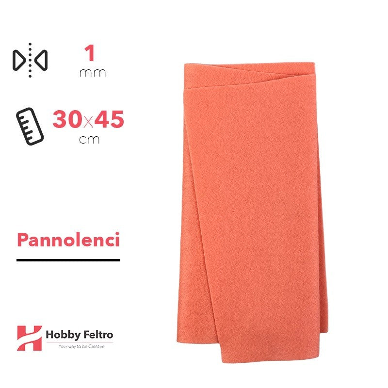 Pannolenci Salmone varietà1 30x45cm 1mm COD.pn110