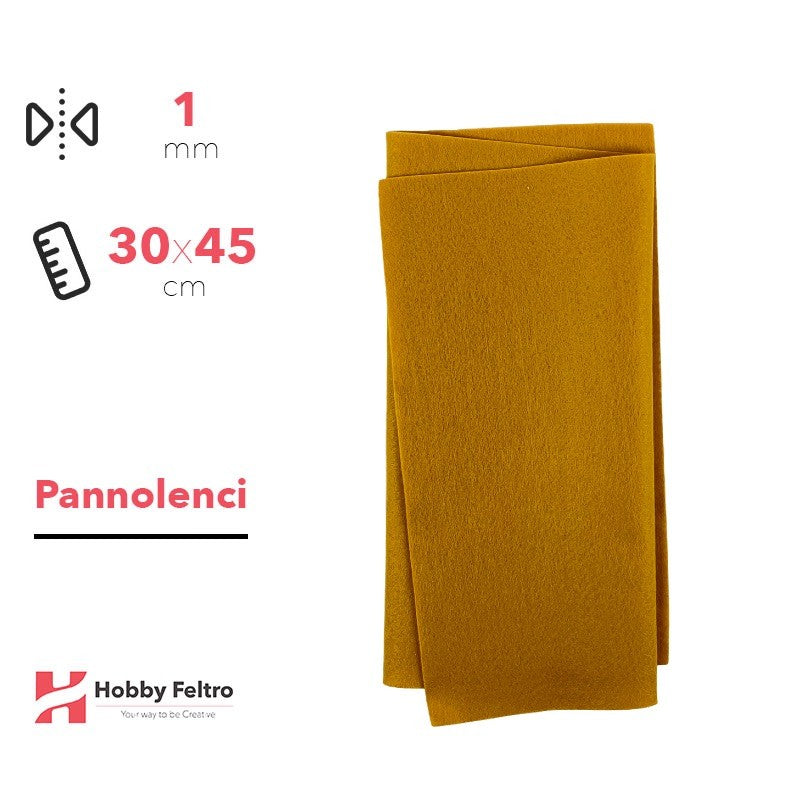 Pannolenci Senape 30x45cm 1mm COD.pn102