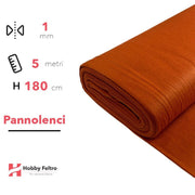 Pannolenci color Tegola 5 metri x 180cm COD.636