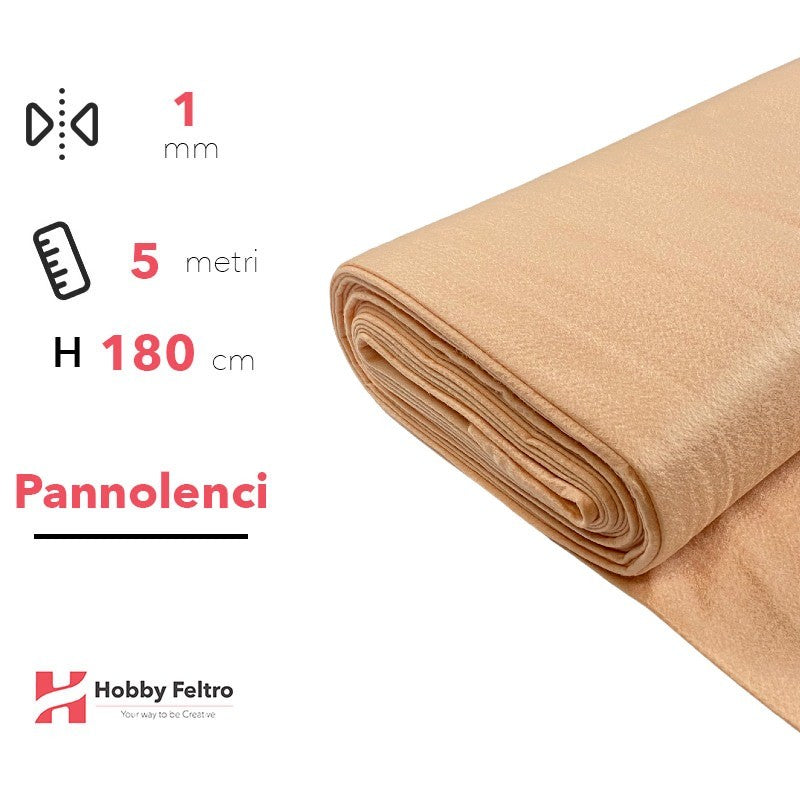 Pannolenci color Carne 5 metri x 180cm COD.590