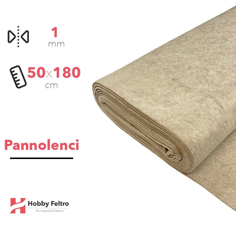 Pannolenci color Sabbia Melange 50x180cm COD.3000