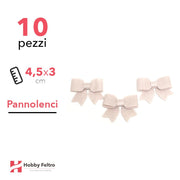 Fiocchetto Pannolenci 10 Pezzi Beige COD.03