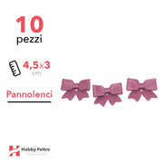 Fiocchetto Pannolenci 10 Pezzi Viola COD.17