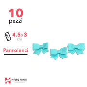 Fiocchetto Pannolenci 10 Pezzi Azzurro Acqua COD.21