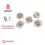 Acquista online fiocchetti Strass in pannolenci di color Grigio. Fiocchetti in pannolenci, perfetti per decorazioni.