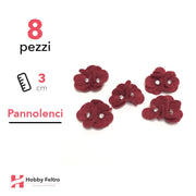 Acquista online fiocchetti Strass in pannolenci di color Rosso. Fiocchetti in pannolenci, perfetti per decorazioni.